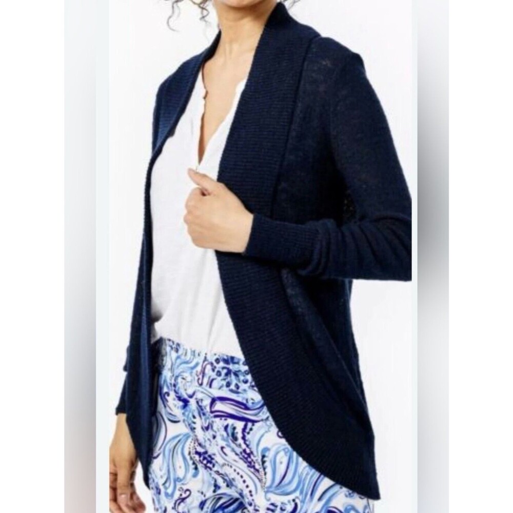 Lilly Pulitzer size extra small blue open front cardigan